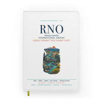 Thumbnail for Reno-Tahoe International Airport (RNO) design on white notebook