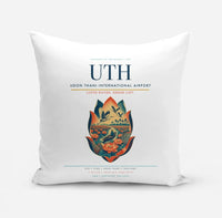 Thumbnail for Udon Thani International Airport (UTH) design on white pillow