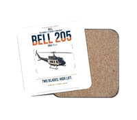 Thumbnail for Bell 205A-1++ design on white 1 piece coaster
