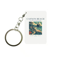 Thumbnail for CANNON BEACH - Poster - Key Chain - White