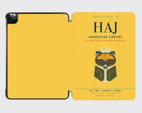 Thumbnail for Hannover Airport (HAJ) design on yellow ipad tablet case