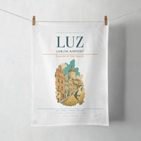 Thumbnail for Lublin Airport (LUZ) design on white towel