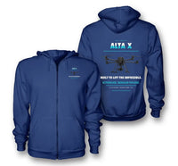 Thumbnail for Freefly Alta X design on blue zipped hoodie