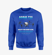 Thumbnail for DJI Agras T25 design on blue sweatshirt