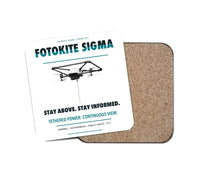 Thumbnail for Fotokite Sigma design on white 1 piece coaster