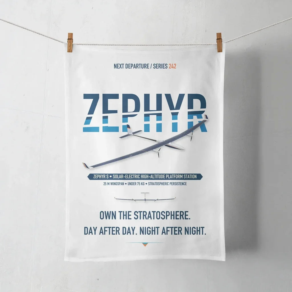 Airbus Zephyr S design on white towel