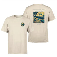 Thumbnail for VINTAGE G4510 - The Harvest And The Airfield - Double-Side T-Shirt design on beige double side t shirt