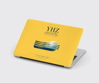 Thumbnail for Halifax Stanfield International Airport (YHZ) design on yellow MacBook case