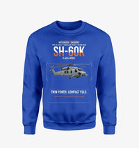 Thumbnail for Mitsubishi Sikorsky SH-60K design on blue sweatshirt