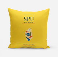 Thumbnail for Split Airport (SPU) design on yellow pillow