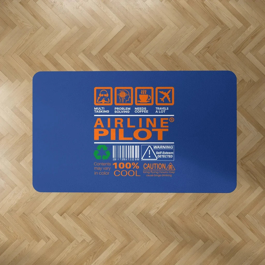 Airline Pilot Label Floor Mat - view 2
