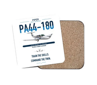 Thumbnail for Piper PA-44-180 Seminole design on white 1 piece coaster