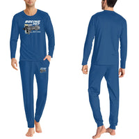 Thumbnail for Boeing 757 & Rolls Royce Engine (RB211) men pajamas - Blue
