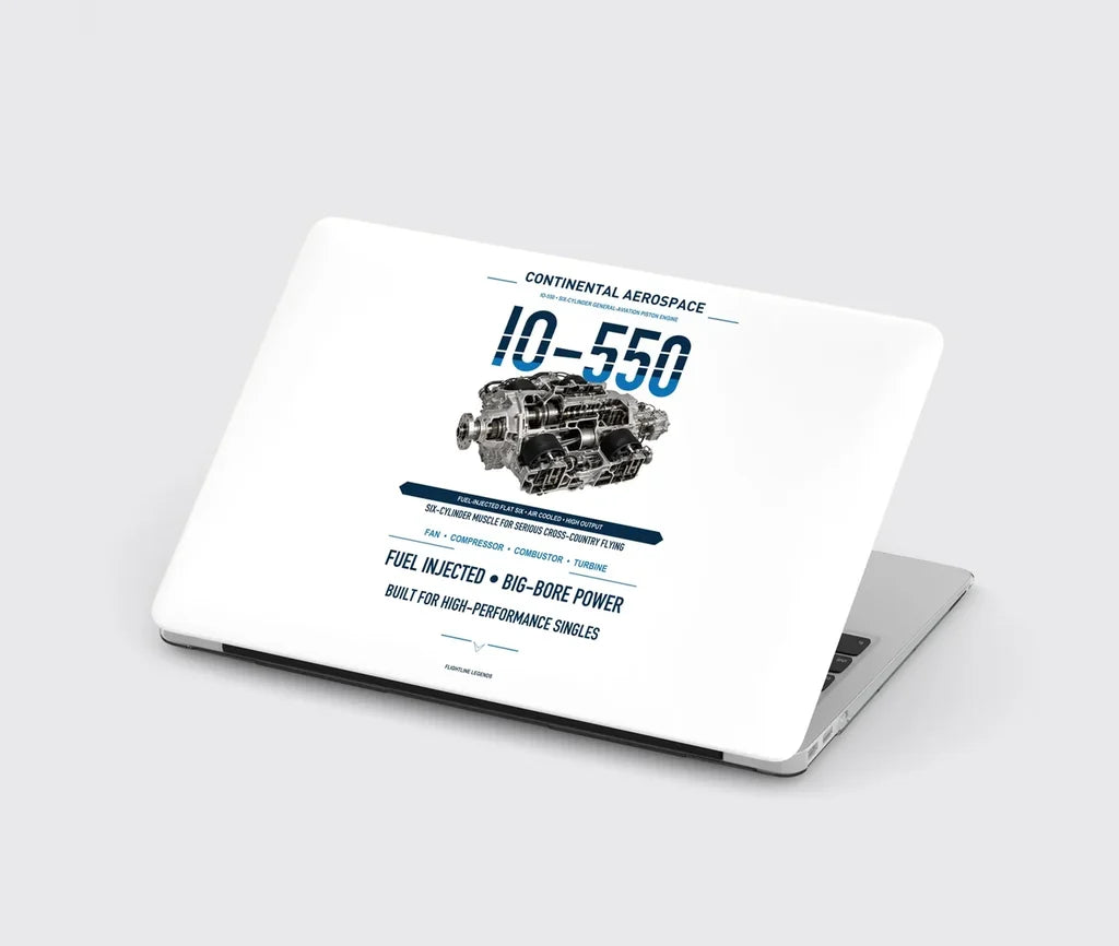 IO-550 design on white MacBook case