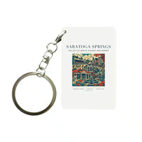 Thumbnail for SARATOGA SPRINGS - Poster - Key Chain - White