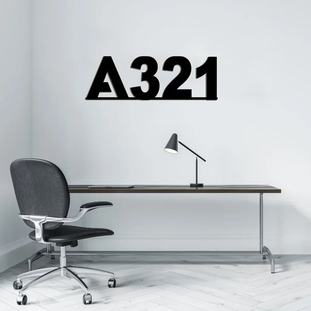 Customisable Airbus A321 Metal Sign - view 2