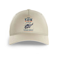 Thumbnail for Sikorsky S-61N design on beige printed hat