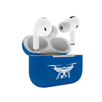 Thumbnail for Drone Silhouette AirPods Pro plastic case - Blue