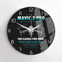 Thumbnail for DJI Mavic 2 Pro design on black no frame wall clock