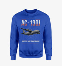 Thumbnail for AC-130J Ghostrider design on blue sweatshirt