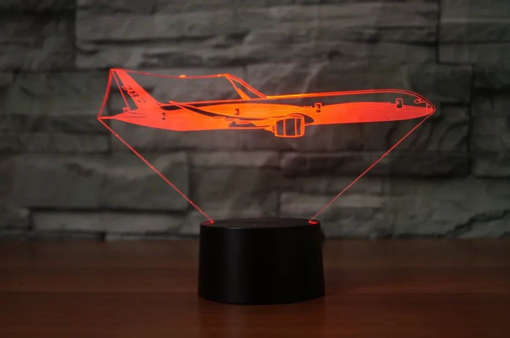 Customisable Boeing 787 3D Lamp - view 3