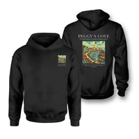 Thumbnail for PEGGY'S COVE - Poster - Double-Side Hoodie - Black