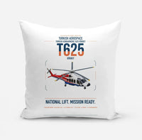 Thumbnail for Turkish Aerospace T625 Gökbey design on white pillow