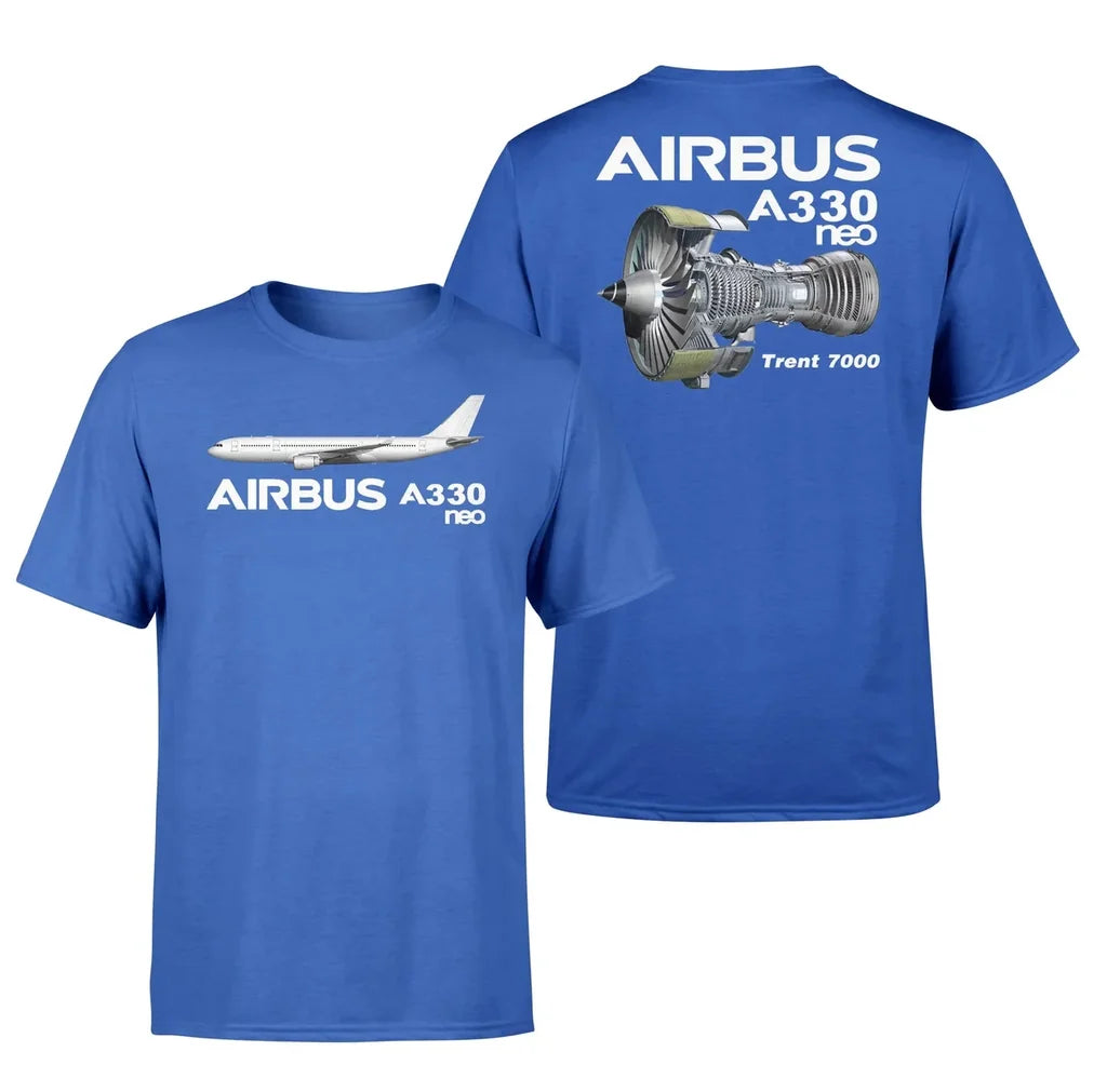 Airbus A330neo & Trent 7000 Engine Designed Double-Side aviation t-shirt