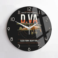 Thumbnail for Albatros D.Va design on black no frame wall clock