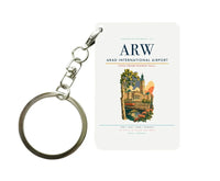 Thumbnail for Arad International Airport (ARW) design on white key chain