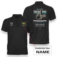 Thumbnail for TRENT 900 design on black polo with custom name badge