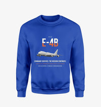 Thumbnail for E-4B Nightwatch design on blue sweatshirt
