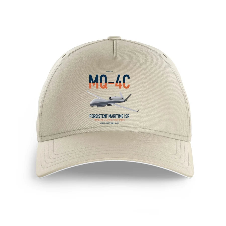MQ-4C Triton IFC-4 design on beige printed hat