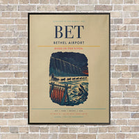 Thumbnail for Bethel Airport BET - Canvas Framed - Beige