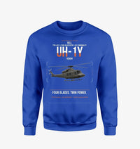 Thumbnail for Bell UH-1Y Venom design on blue sweatshirt