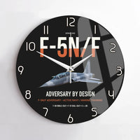 Thumbnail for F-5N F Adversary design on black no frame wall clock
