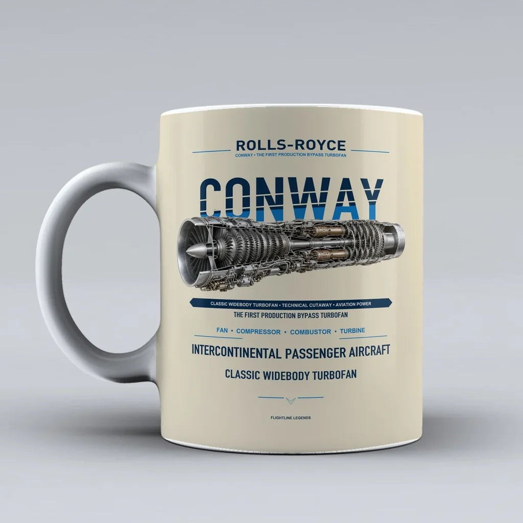 Mug design on beige conway