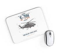 Thumbnail for Sikorsky S-70i FIREHAWK design on white rectangle mouse pad