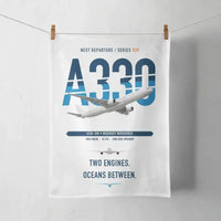 Thumbnail for Airbus A330-300 design on white towel