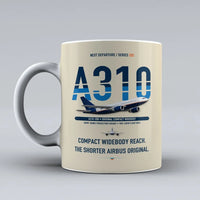 Thumbnail for A310-200 Mug design on beige airbus