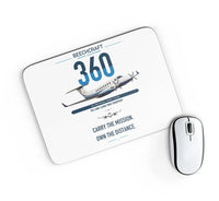 Thumbnail for Beechcraft King Air 360 design on white rectangle mouse pad