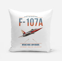 Thumbnail for F-107A Ultra Sabre design on white pillow