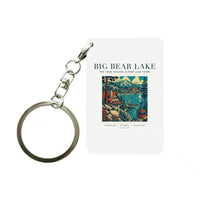 Thumbnail for BIG BEAR LAKE - Poster - Key Chain - White