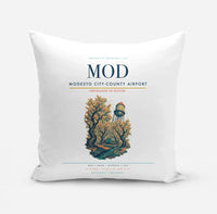 Thumbnail for Modesto City-County Airport (MOD) design on white pillow