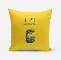 Thumbnail for Gulfport–Biloxi International Airport (GPT) design on yellow pillow