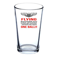 Thumbnail for Customisable Flying One Ball Drinking Glass - view 2