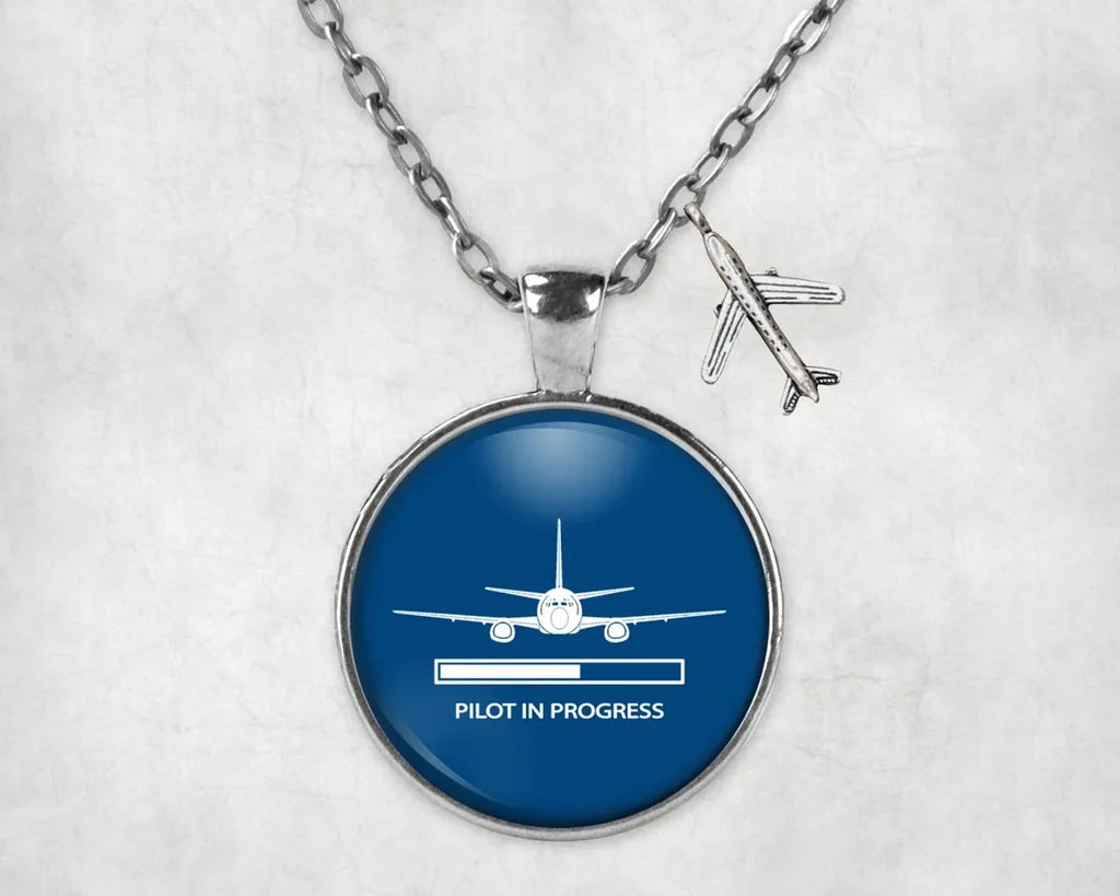 Pilot In Progress Necklace - view 2
