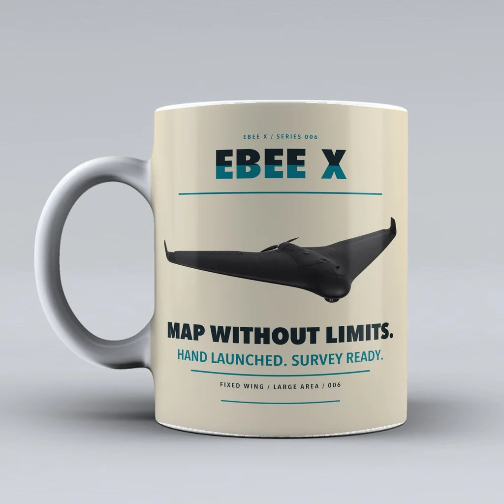 eBee X Mug design on beige ageagle