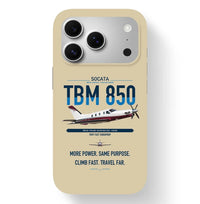 Thumbnail for Socata TBM 850 design on beige magsafe iphone case, for iPhone 17 Pro