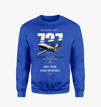 Thumbnail for Boeing 737-500 Classic design on blue sweatshirt